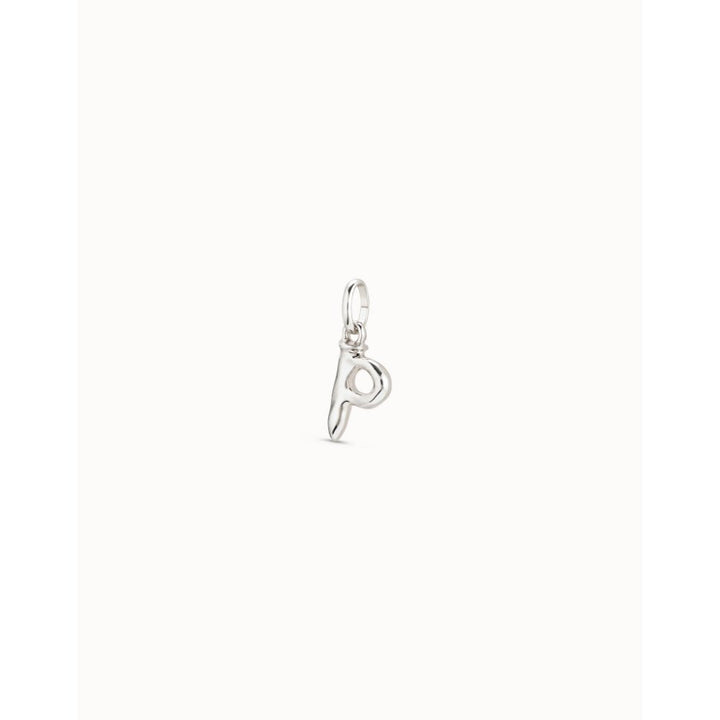 Unode50 Sterling Silver Medium P Initial Charm - MococoUNOde50CHA0042Charms