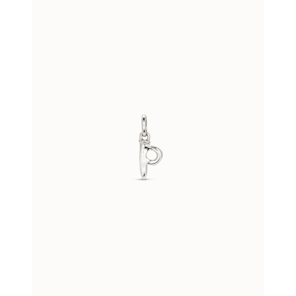 Unode50 Sterling Silver Medium P Initial Charm - MococoUNOde50CHA0042Charms