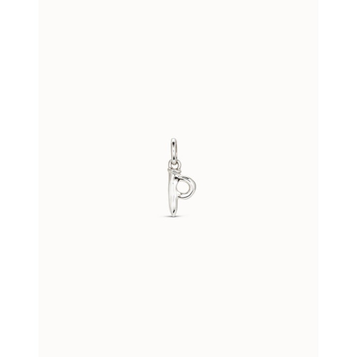 Unode50 Sterling Silver Medium P Initial Charm - MococoUNOde50CHA0042Charms