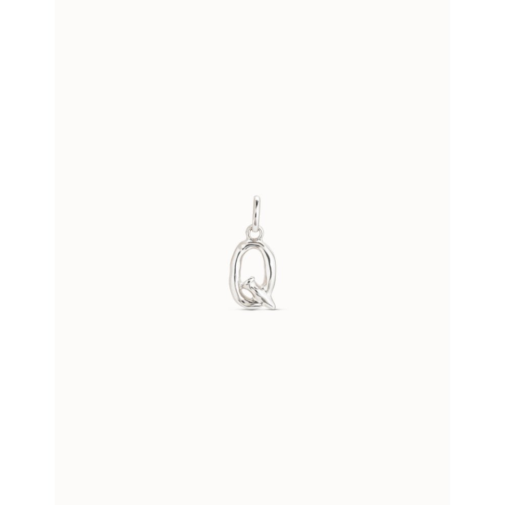 Unode50 Sterling Silver Medium Q Initial Charm - MococoUNOde50CHA0043Charms and Links