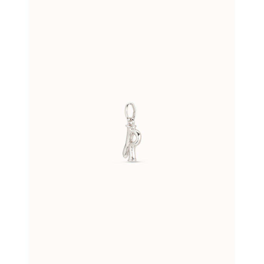 Unode50 Sterling Silver Medium R Initial Charm - MococoUNOde50CHA0044Charms
