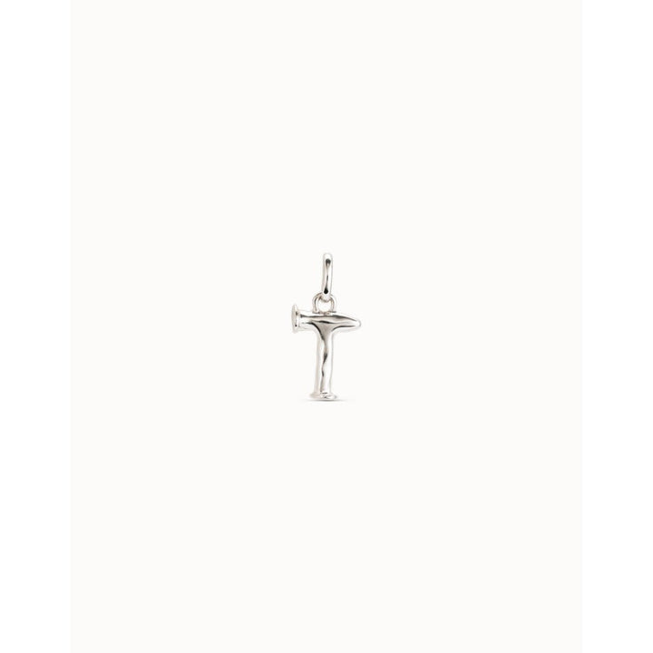 Unode50 Sterling Silver Medium T Initial Charm - MococoUNOde50CHA0046Charms and Links
