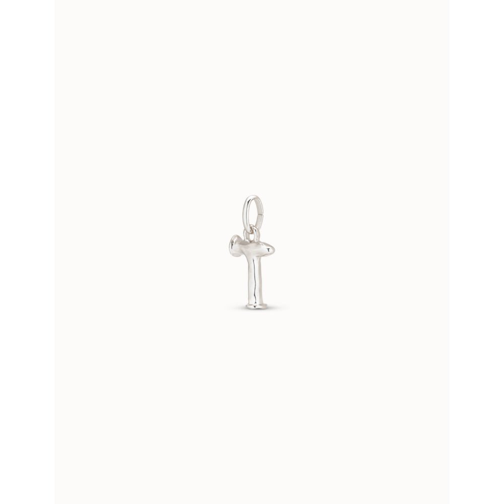 Unode50 Sterling Silver Medium T Initial Charm - MococoUNOde50CHA0046Charms