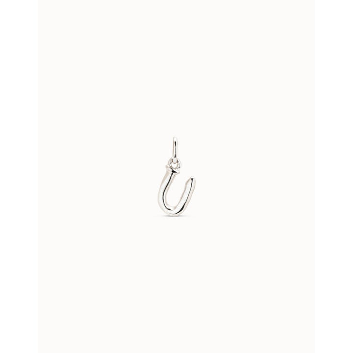 Unode50 Sterling Silver Medium U Initial Charm - MococoUNOde50CHA0047MTL0000UCharms