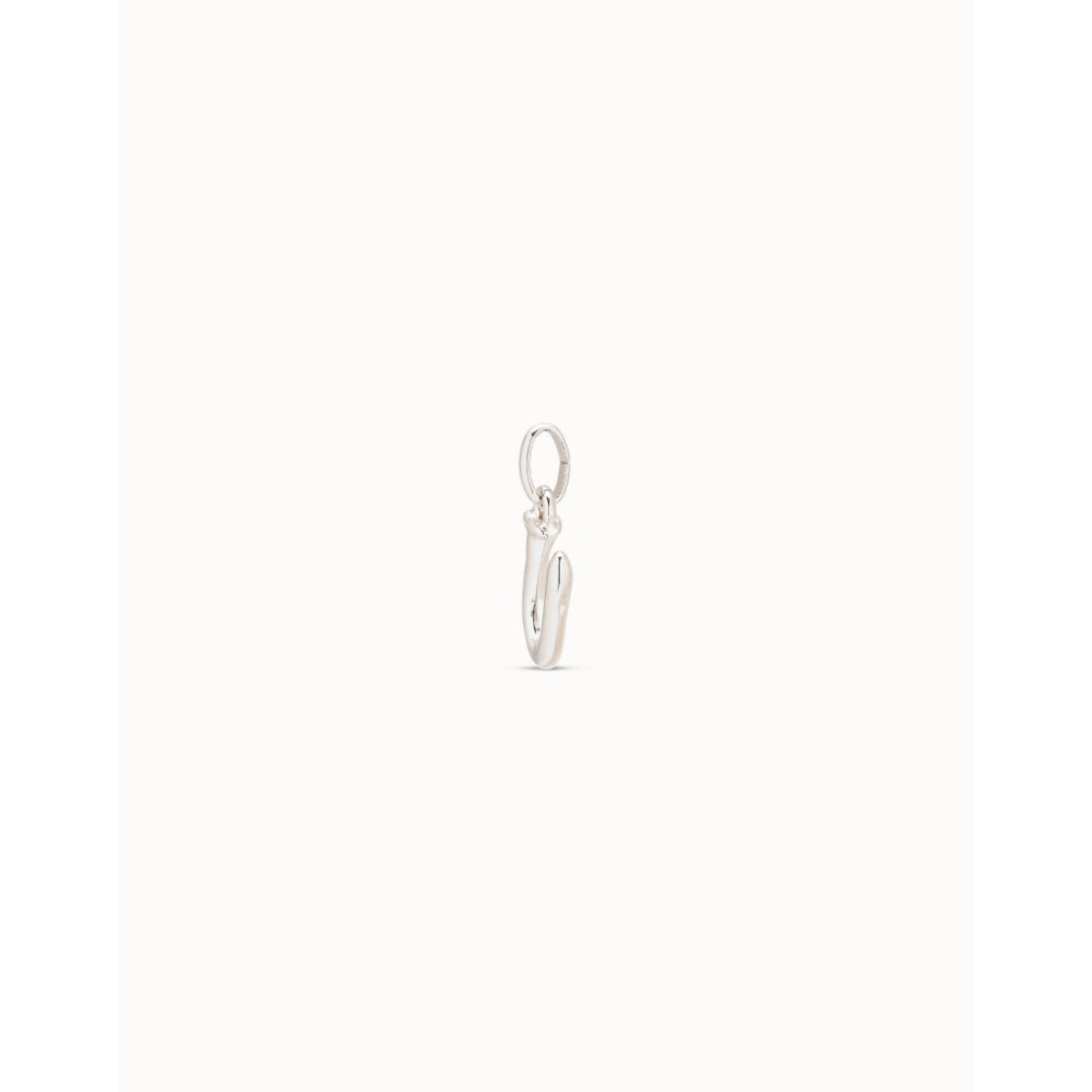 Unode50 Sterling Silver Medium U Initial Charm - MococoUNOde50CHA0047MTL0000UCharms