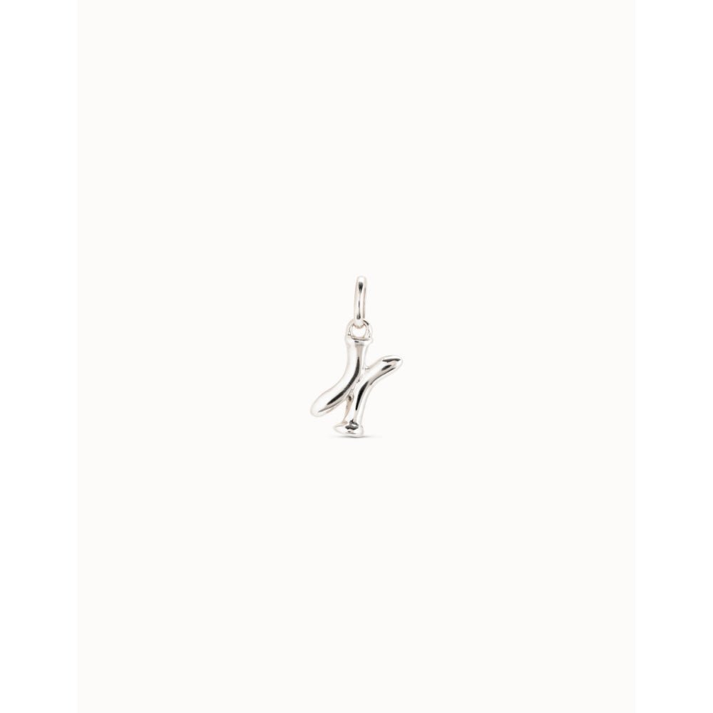 Unode50 Sterling Silver Medium X Initial Charm - MococoUNOde50CHA0050Charms