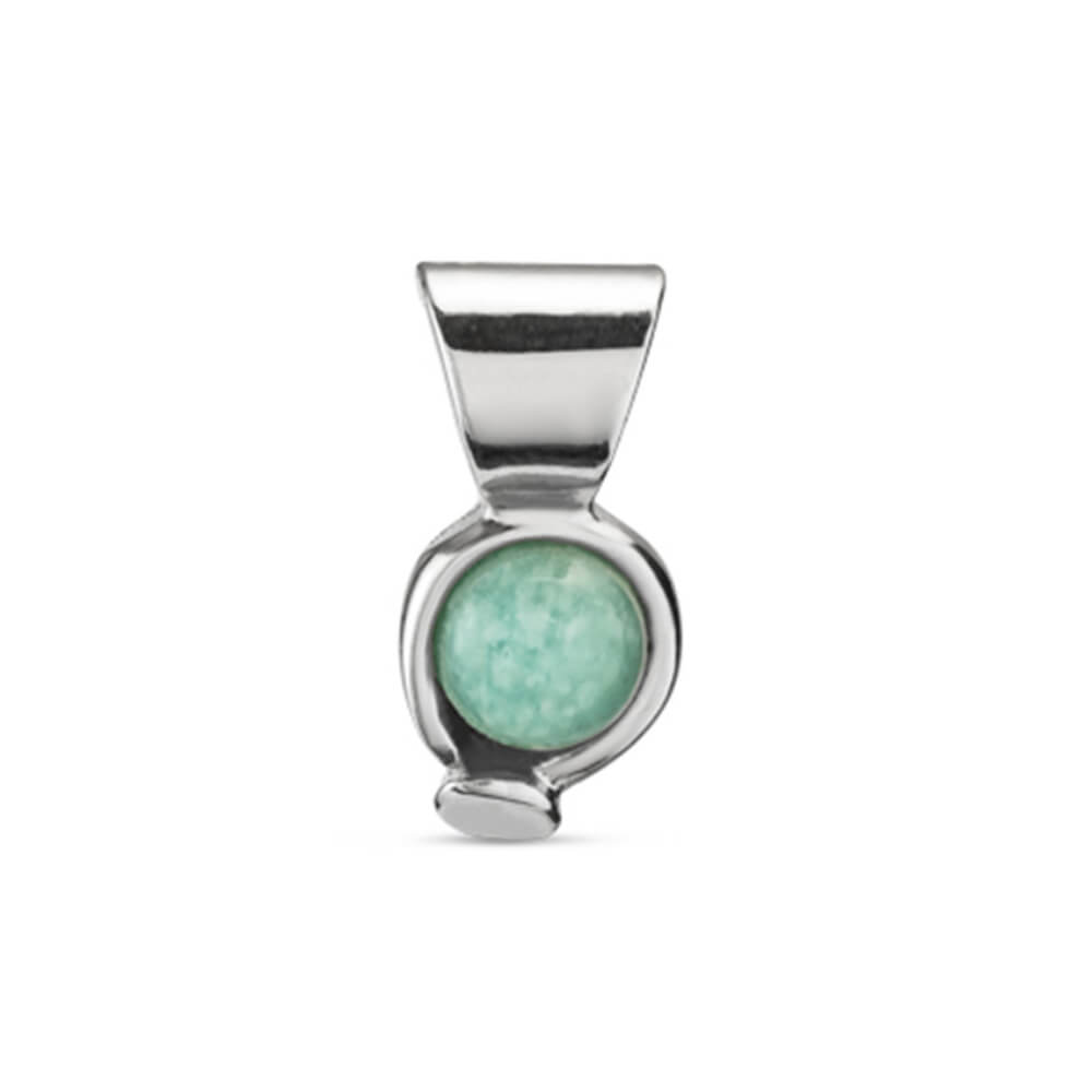 UNOde50 Sterling Silver - Plated Agate Stone Charm - MococoUNOde50CHA0136AZVMTL0UCharms