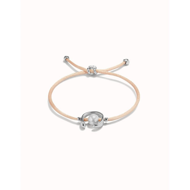 UNOde50 Sterling Silver - Plated Blackish Thread Bracelet With Shell Pearl Accessory - MococoUNOde50PUL2505AZUMTL - S/BLUBracelet