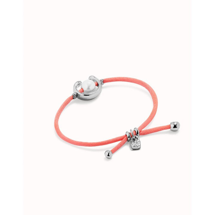 UNOde50 Sterling Silver - Plated Blackish Thread Bracelet With Shell Pearl Accessory - MococoUNOde50PUL2505AZUMTL - S/BLUBracelet