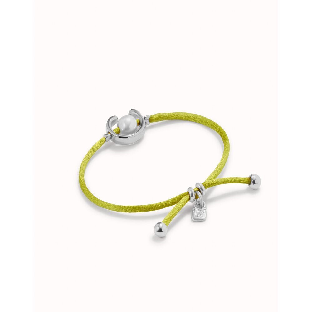 UNOde50 Sterling Silver - Plated Blackish Thread Bracelet With Shell Pearl Accessory - MococoUNOde50PUL2505AZUMTL - S/BLUBracelet