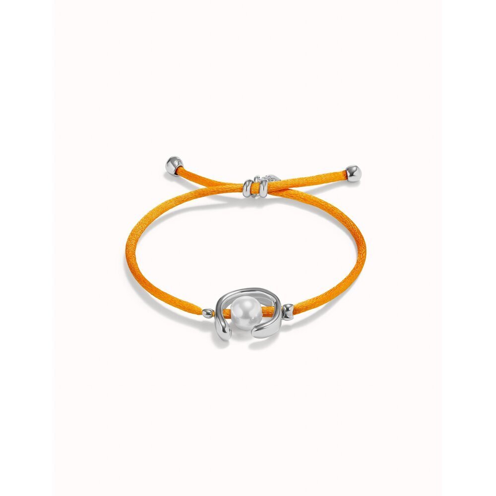 UNOde50 Sterling Silver - Plated Blackish Thread Bracelet With Shell Pearl Accessory - MococoUNOde50PUL2505AZUMTL - S/BLUBracelet