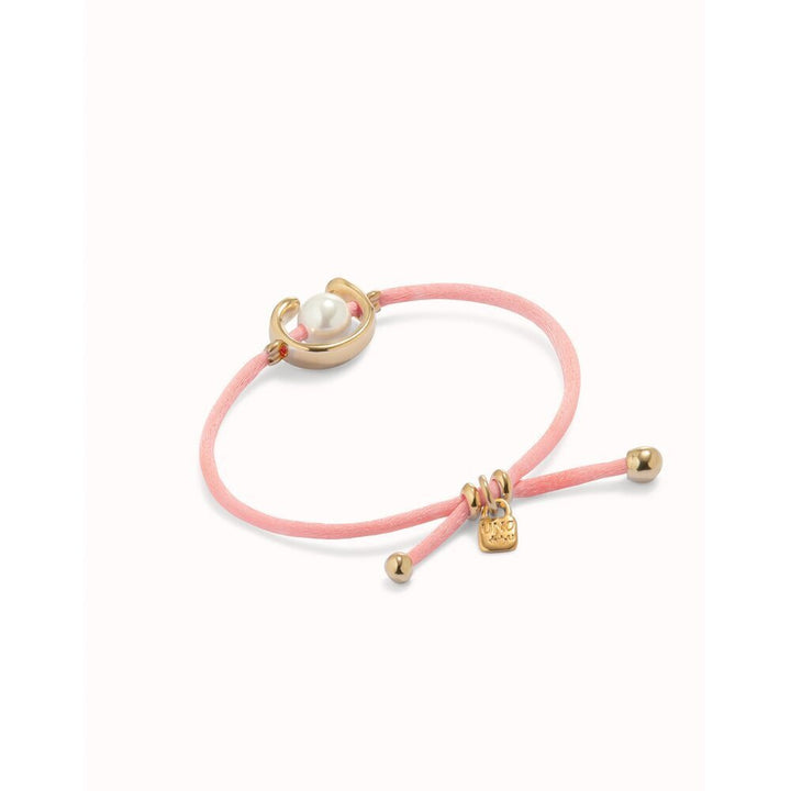 UNOde50 Sterling Silver - Plated Blackish Thread Bracelet With Shell Pearl Accessory - MococoUNOde50PUL2505AZUMTL - S/BLUBracelet