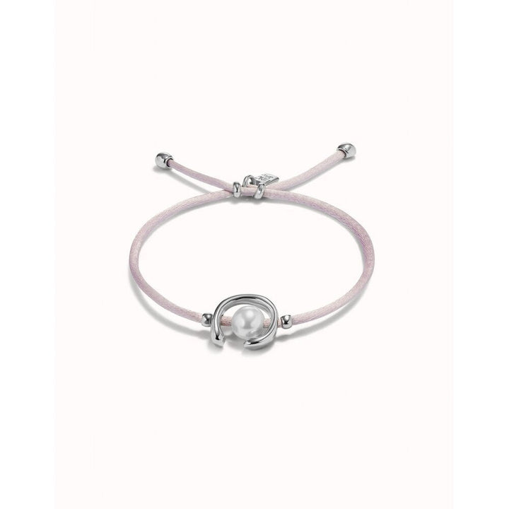 UNOde50 Sterling Silver - Plated Blackish Thread Bracelet With Shell Pearl Accessory - MococoUNOde50PUL2505AZUMTL - S/BLUBracelet