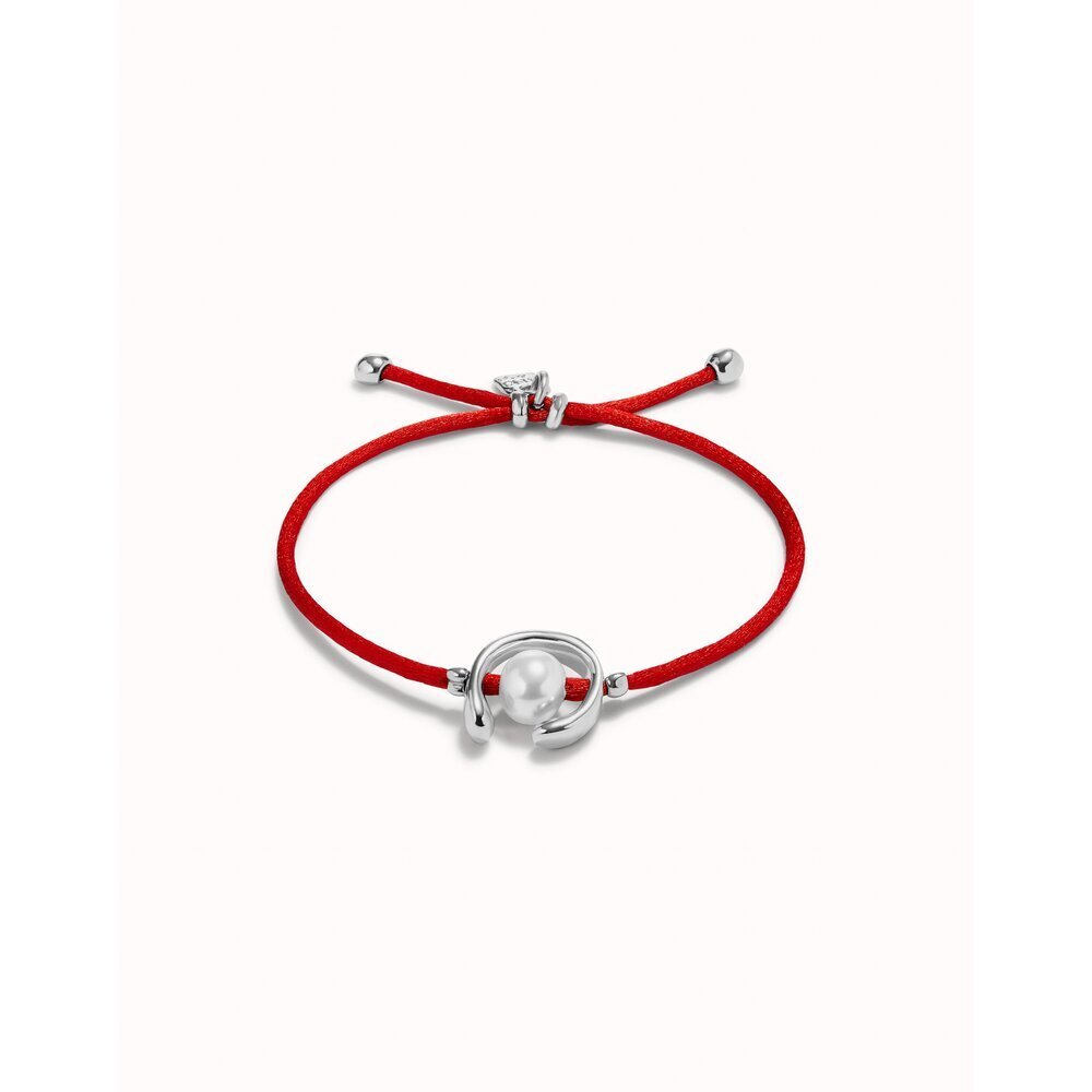 UNOde50 Sterling Silver - Plated Blackish Thread Bracelet With Shell Pearl Accessory - MococoUNOde50PUL2505AZUMTL - S/BLUBracelet