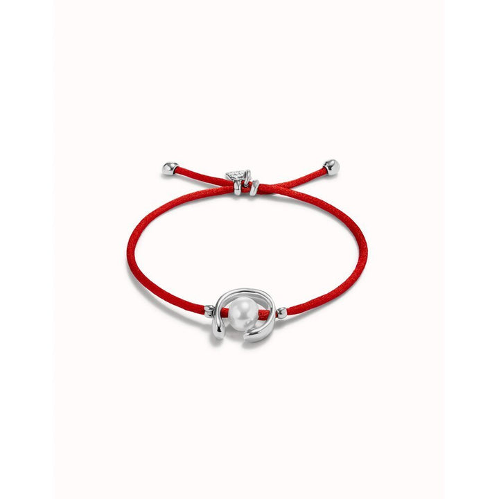 UNOde50 Sterling Silver - Plated Blackish Thread Bracelet With Shell Pearl Accessory - MococoUNOde50PUL2505AZUMTL - S/BLUBracelet