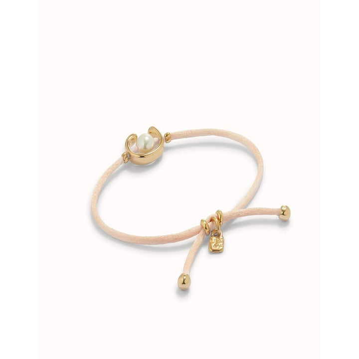 UNOde50 Sterling Silver - Plated Blackish Thread Bracelet With Shell Pearl Accessory - MococoUNOde50PUL2505AZUMTL - S/BLUBracelet