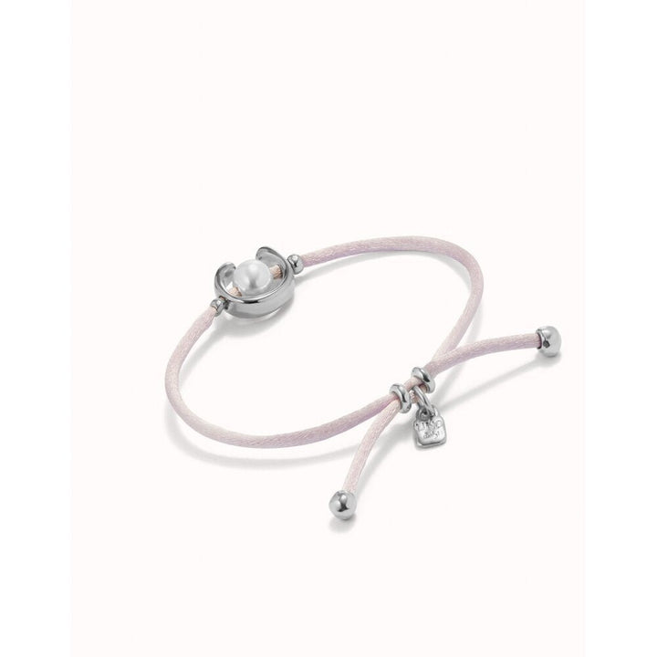 UNOde50 Sterling Silver - Plated Blackish Thread Bracelet With Shell Pearl Accessory - MococoUNOde50PUL2505AZUMTL - S/BLUBracelet