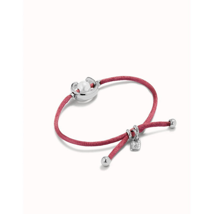 UNOde50 Sterling Silver - Plated Blackish Thread Bracelet With Shell Pearl Accessory - MococoUNOde50PUL2505AZUMTL - S/BLUBracelet