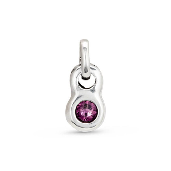 UNOde50 Sterling Silver - Plated Blue Crystal Round Shaped Charm - MococoUNOde50CHA0180MTLRSA0UCharms