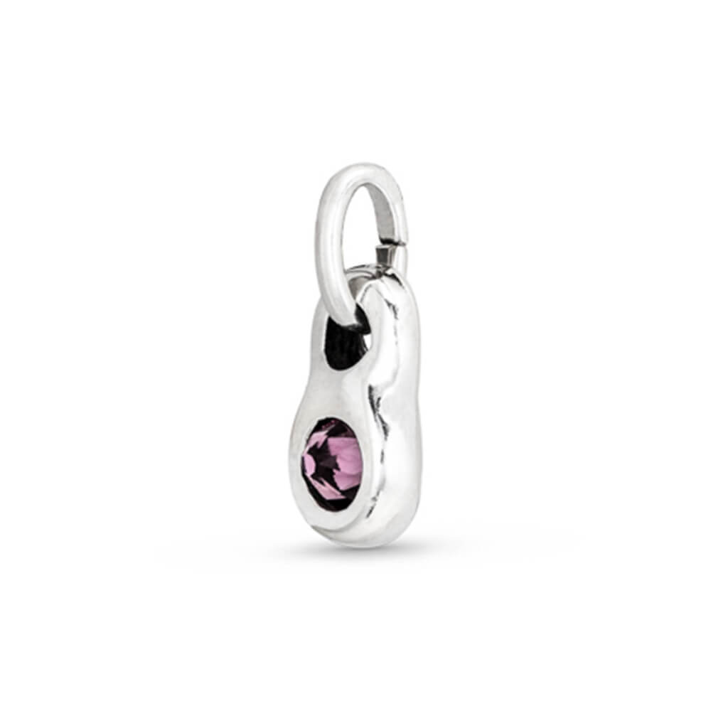 UNOde50 Sterling Silver - Plated Blue Crystal Round Shaped Charm - MococoUNOde50CHA0180MTLRSA0UCharms