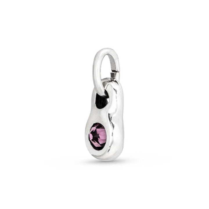 UNOde50 Sterling Silver - Plated Blue Crystal Round Shaped Charm - MococoUNOde50CHA0180MTLRSA0UCharms