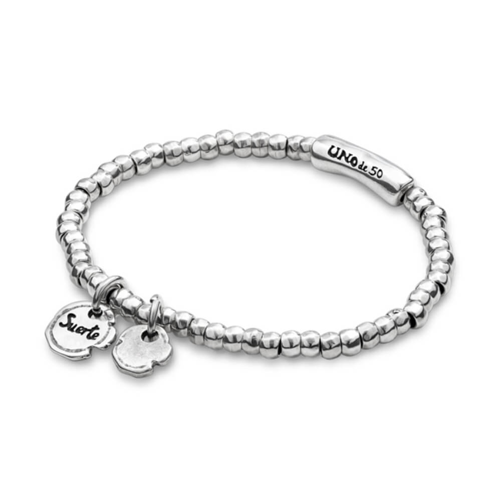 UNOde50 Sterling Silver - Plated Charms Beaded Bracelet - MococoUNOde50PUL1597MTL0000SBracelets