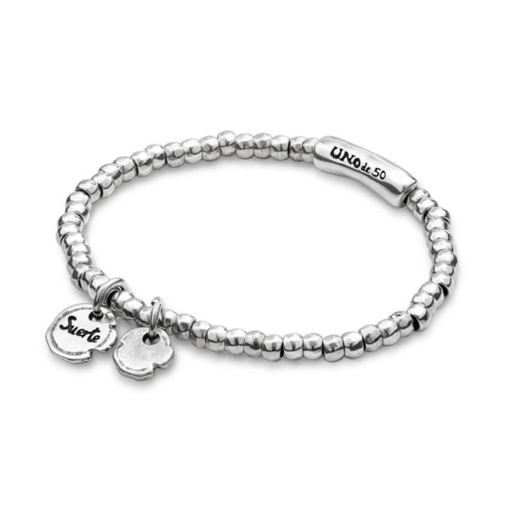 UNOde50 Sterling Silver - Plated Charms Beaded Bracelet - MococoUNOde50PUL1597MTL0000SBracelets