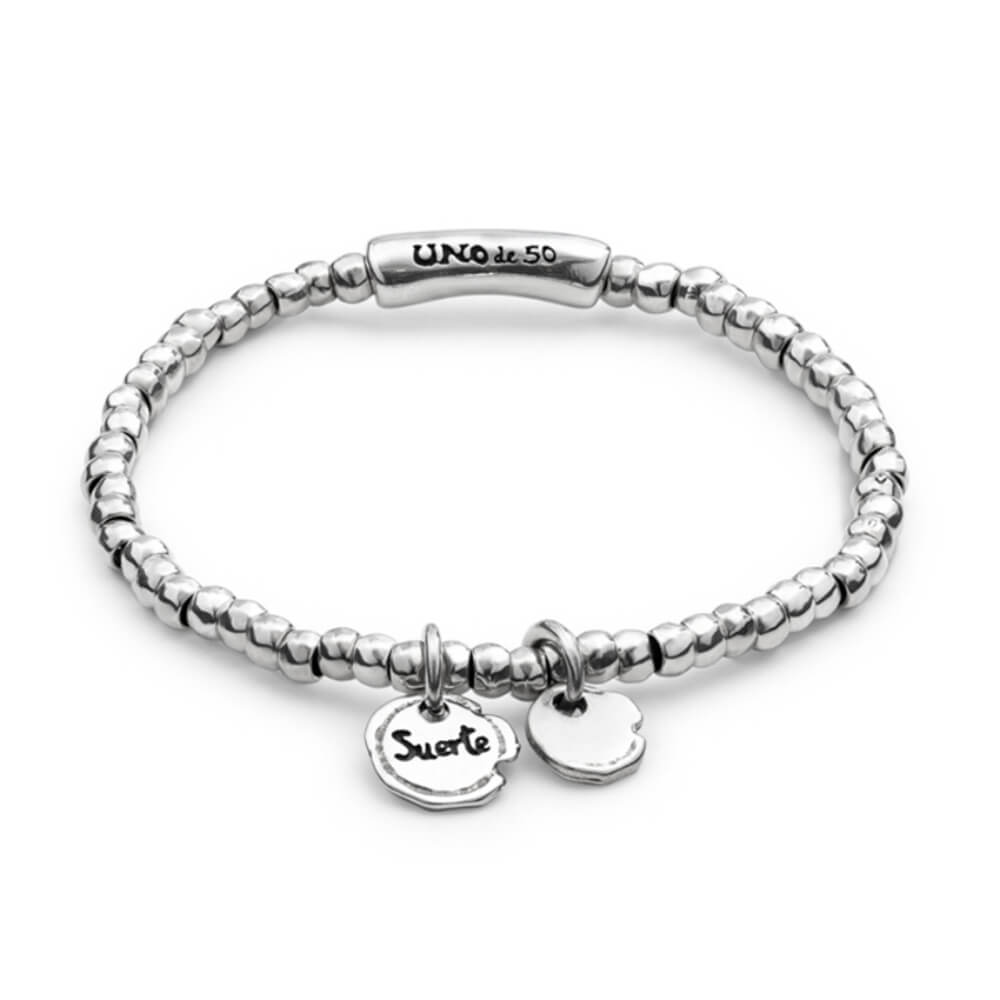 UNOde50 Sterling Silver - Plated Charms Beaded Bracelet - MococoUNOde50PUL1597MTL0000SBracelets