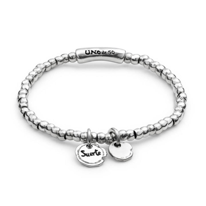 UNOde50 Sterling Silver - Plated Charms Beaded Bracelet - MococoUNOde50PUL1597MTL0000SBracelets