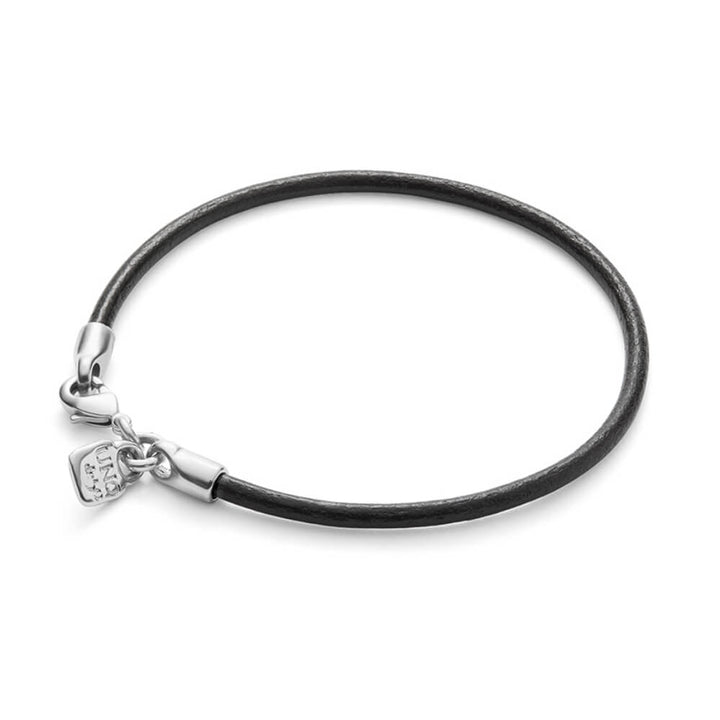 UNOde50 Sterling Silver - Plated Clasp Leather Charm Bracelet - MococoUNOde50PUL2498MTL0000UBracelets