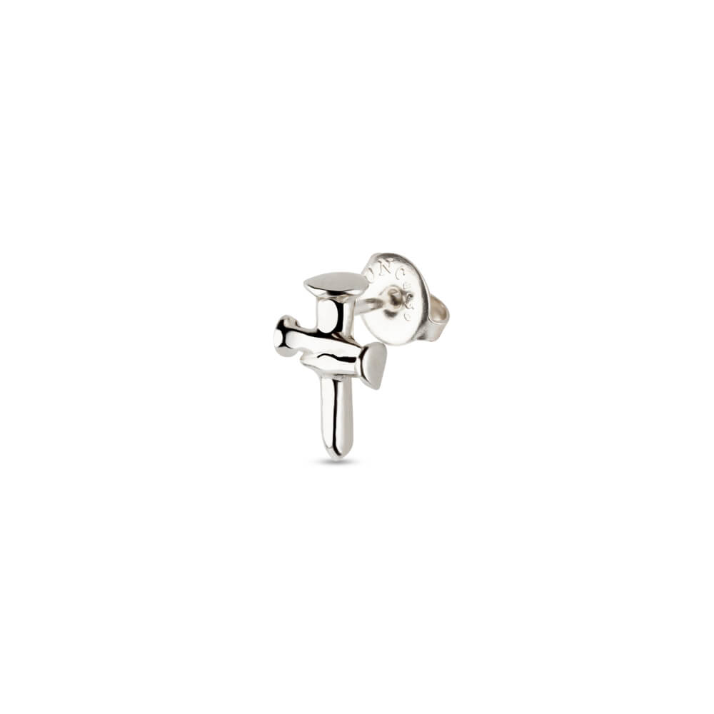 UNOde50 Sterling Silver - Plated Cross Shaped Piercing - MococoUNOde50PIE0015MTL0000UEarrings