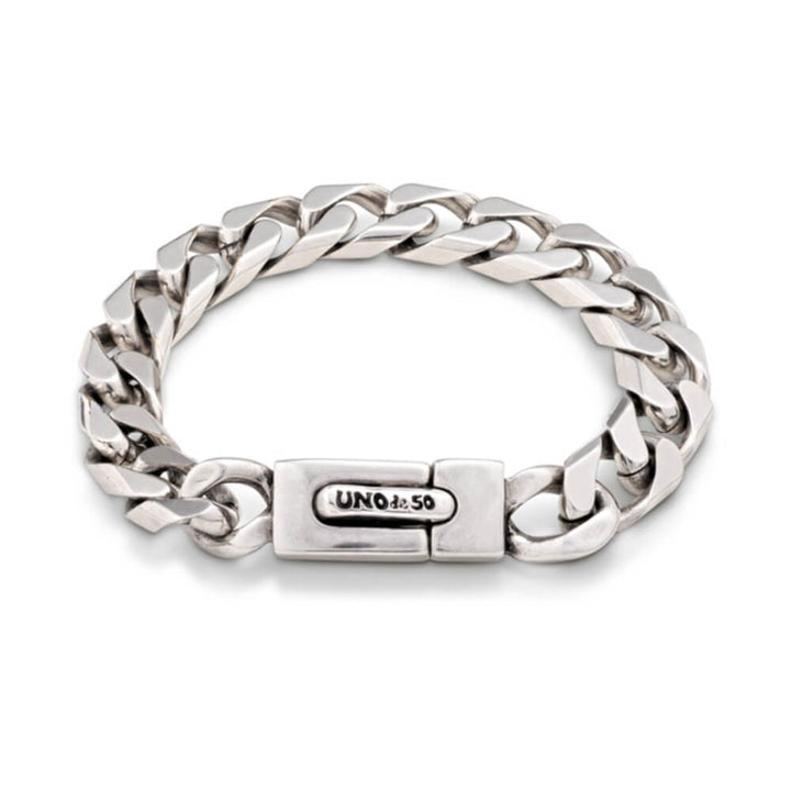 UNOde50 Sterling Silver - Plated Cuban Curb Chain Bracelet - MococoUNOde50PUL2269MTL0000MBracelets