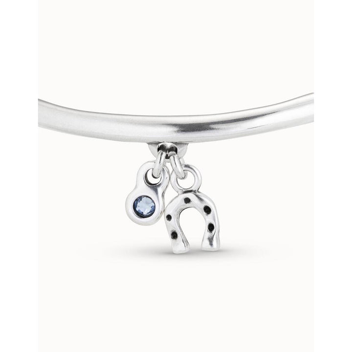 UNOde50 Sterling Silver - Plated Elastic Bracelet With Tube And Green Crystal - MococoUNOde50PUL2207MTL000 - S/MBracelet