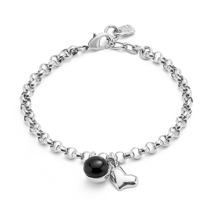 UNOde50 Sterling Silver - Plated Heart Charm Chain Bracelet - MococoUNOde50PUL2538NGRMTL0MBracelets