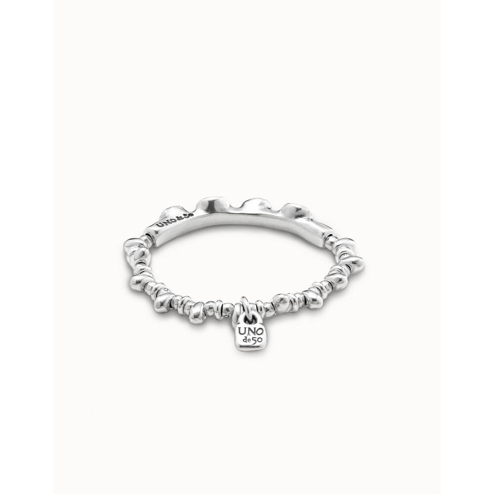 UNOde50 Sterling Silver - Plated Leather Bracelet With Crystals - MococoUNOde50PUL1816VRDMTL0MBracelet