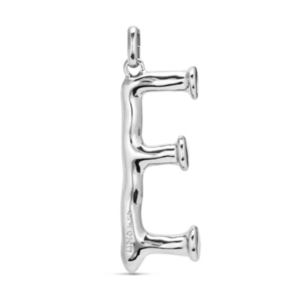 UNOde50 Sterling Silver - Plated Letter E Pendant - MococoUNOde50CHA0005MTL0000UCharms