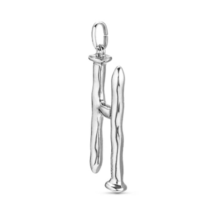 UNOde50 Sterling Silver - Plated Letter H Pendant - MococoUNOde50CHA0008MTL0000UCharms