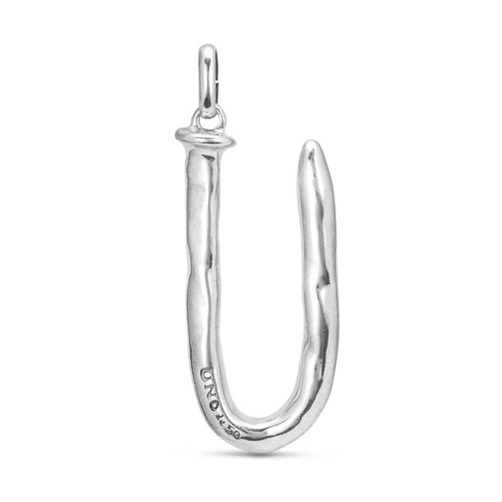 UNOde50 Sterling Silver - Plated Letter U Pendant - MococoUNOde50CHA0021MTL0000UCharms