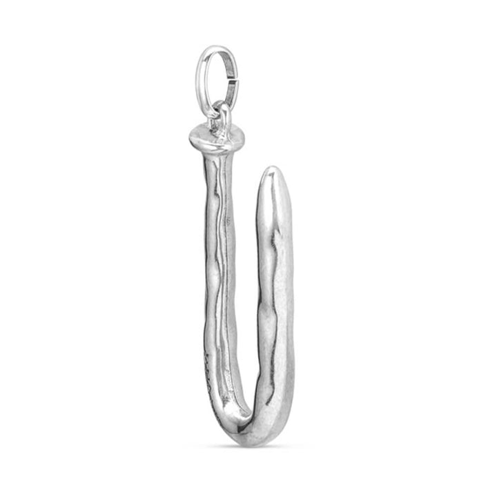 UNOde50 Sterling Silver - Plated Letter U Pendant - MococoUNOde50CHA0021MTL0000UCharms