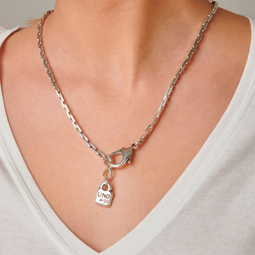 UNOde50 Sterling Silver - Plated Link Necklace - MococoUNOde50COL1427MTL0000UNecklaces