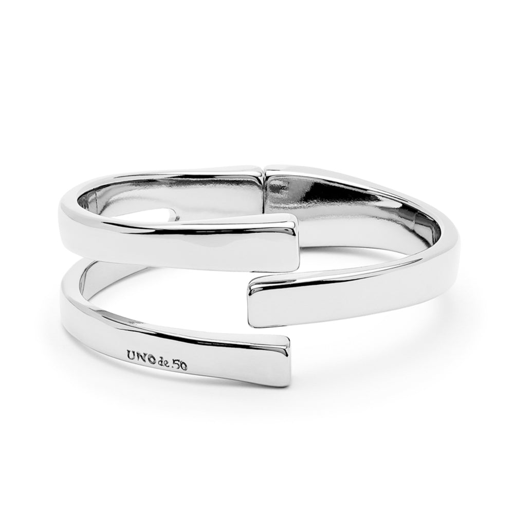 Unode50 Sterling Silver-Plated Metal Alloy Rigid Bracelet