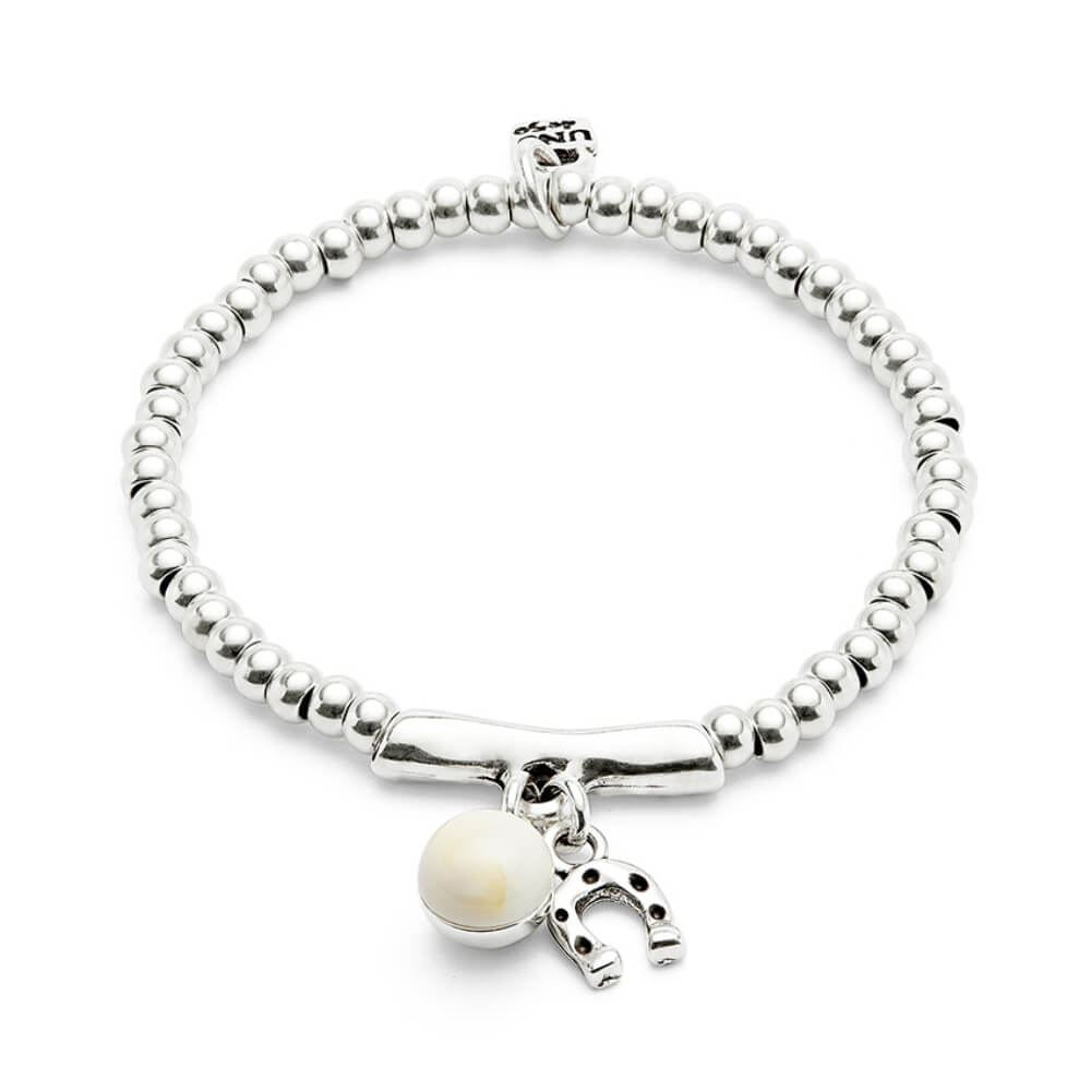 UNOde50 Sterling Silver - Plated Murano Glass and Horseshoe Bracelet - MococoUNOde50PUL2537MFLMTL0MBracelets