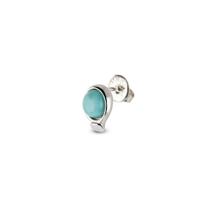UNOde50 Sterling Silver - Plated Nailed Circle Pearl Piercing - MococoUNOde50Earrings