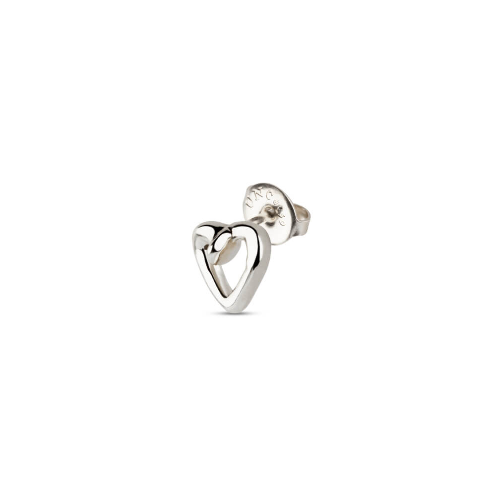 UNOde50 Sterling Silver - Plated ''Nailed Heart'' Piercing - MococoUNOde50PIE0010MTL0000UEarrings