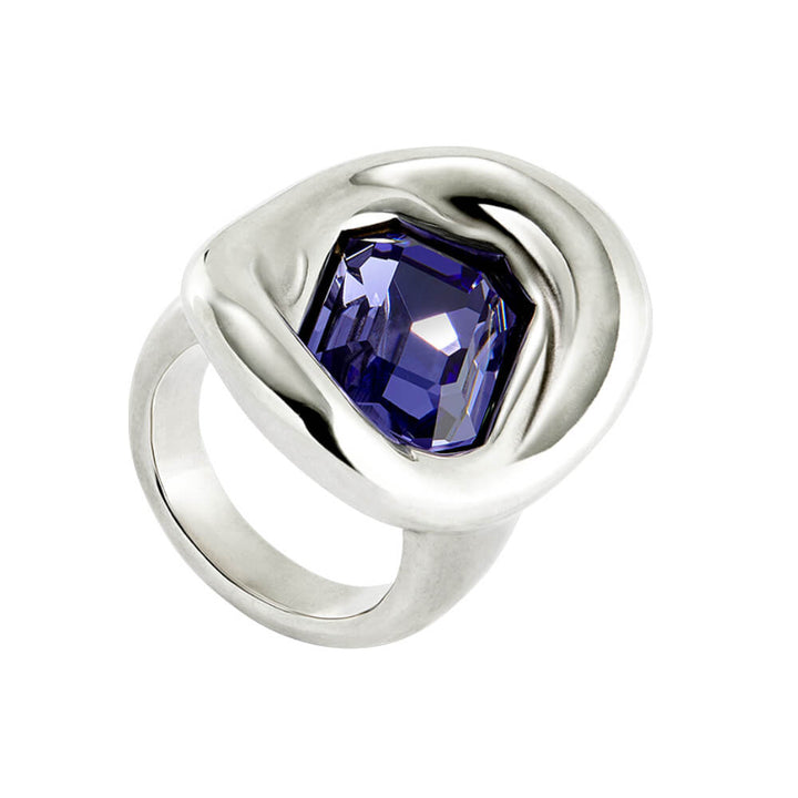 UNOde50 Sterling Silver - Plated Purple Crystal Ring - MococoUNOde50ANI0826MORMTL12Rings