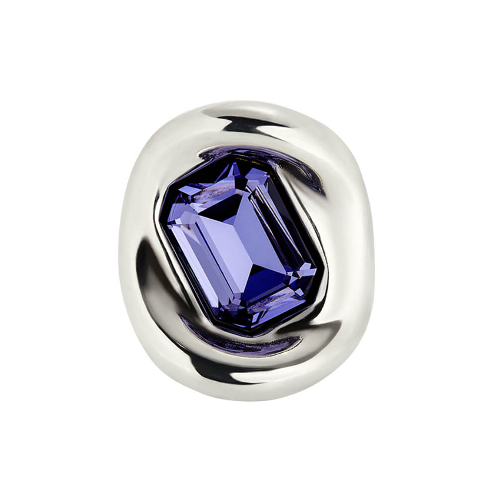 UNOde50 Sterling Silver - Plated Purple Crystal Ring - MococoUNOde50ANI0826MORMTL12Rings