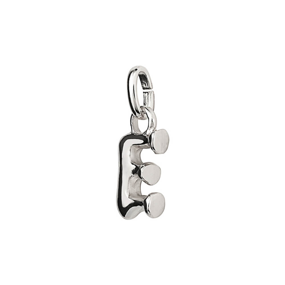 UNOde50 Sterling Silver - Plated Small Letter E Charm - MococoUNOde50CHA0277MTL0000UCharms