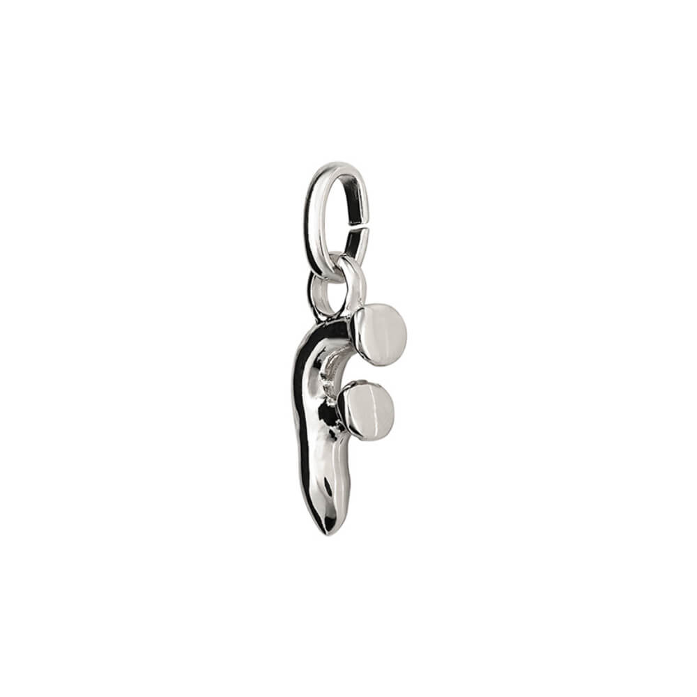 UNOde50 Sterling Silver - Plated Small Letter F Charm - MococoUNOde50CHA0278MTL0000UCharms