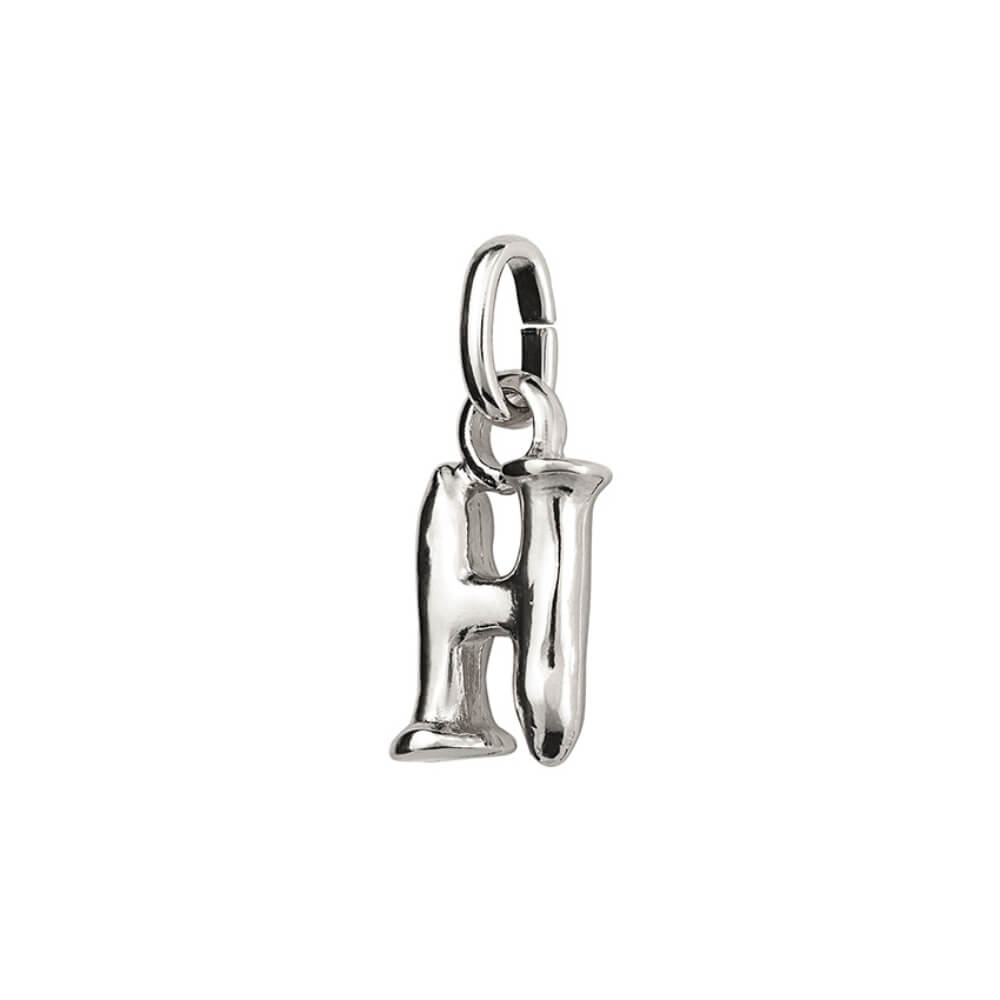 UNOde50 Sterling Silver - Plated Small Letter H Charm - MococoUNOde50CHA0280MTL0000UCharms