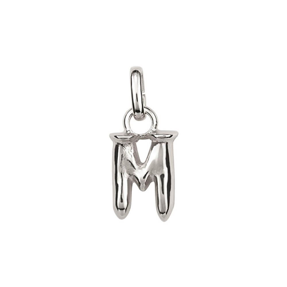 UNOde50 Sterling Silver - Plated Small Letter M Charm - MococoUNOde50CHA0285MTL0000UCharms